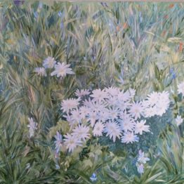 White on Green-Valery-Simhovich-paintings