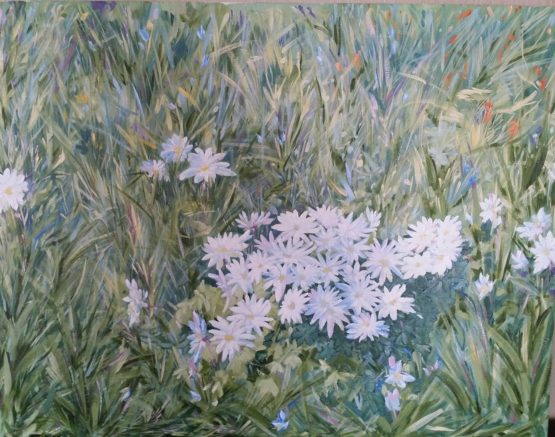 White on Green-Valery-Simhovich-paintings